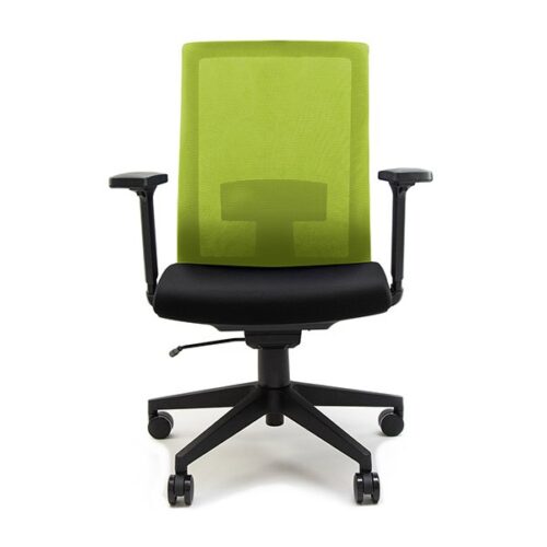 Silla para oficina operativa color verde modelo San Pietro