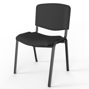 Silla para oficina de tela en color negro modelo Génova